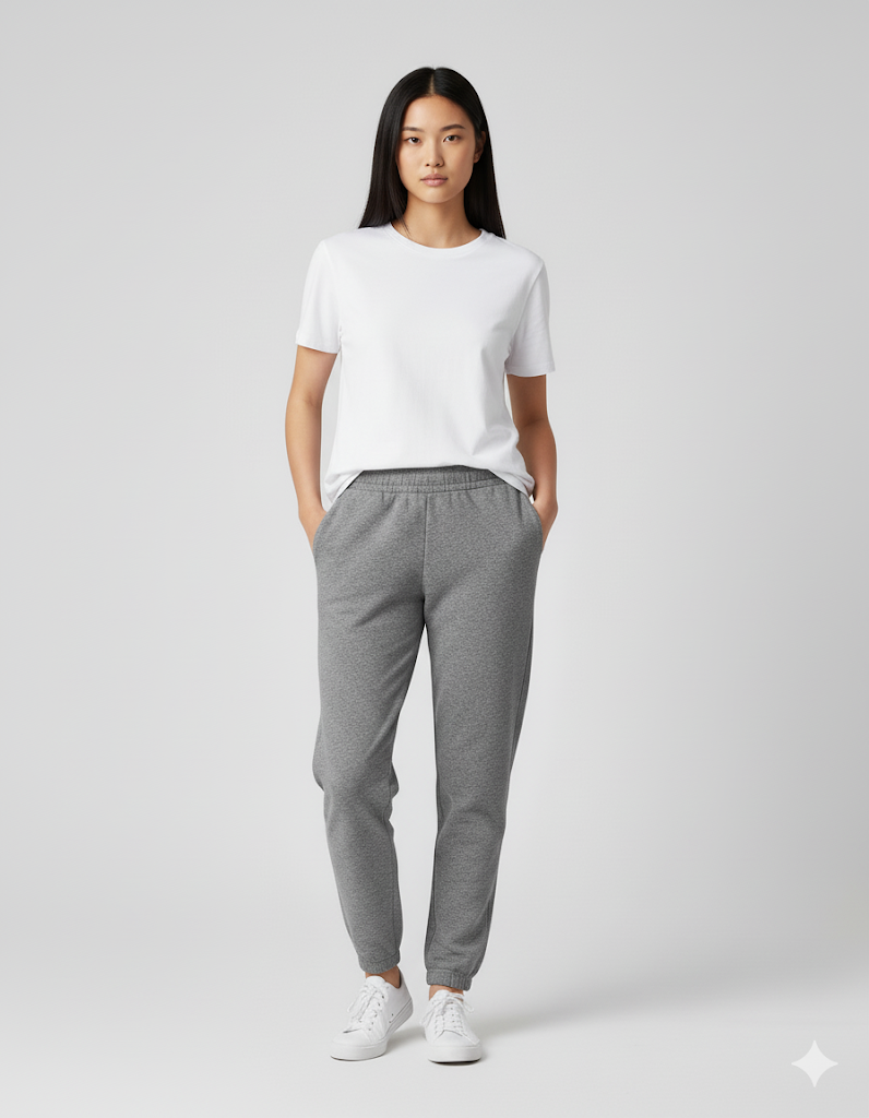 Women's 3 Thread Fleece Trouser Snake Grey Print