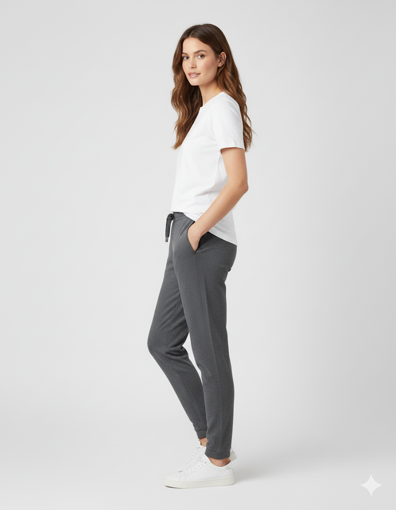 Women's 3 Thread Fleece Trouser Dark Grey