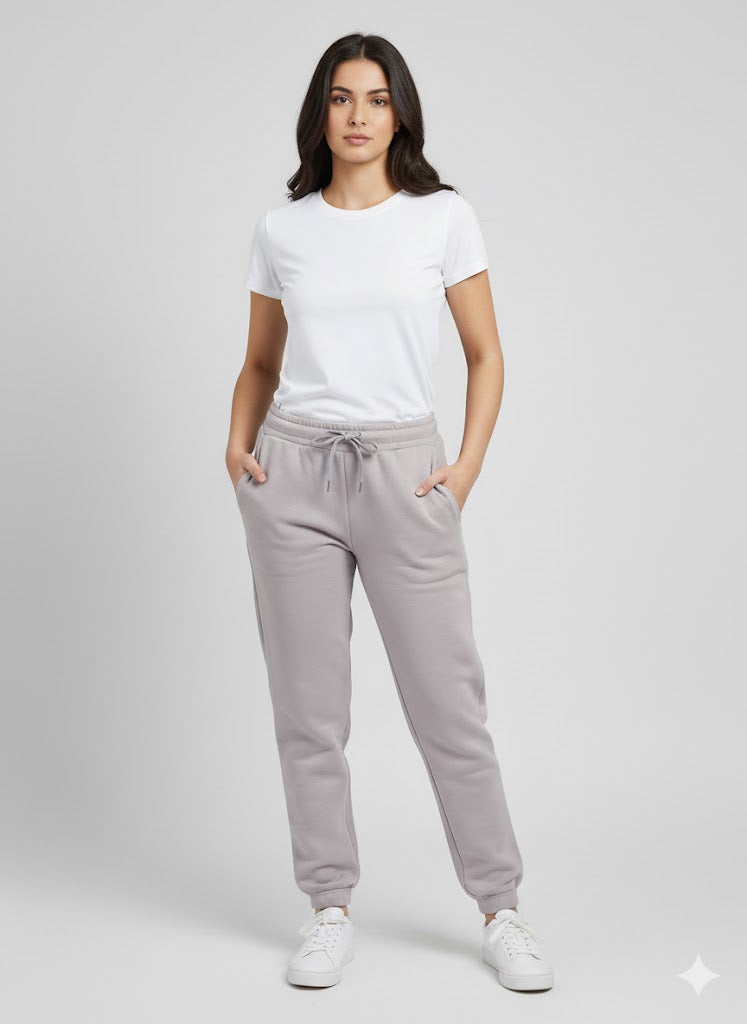 Women's 3 Thread Fleece Trouser Sand